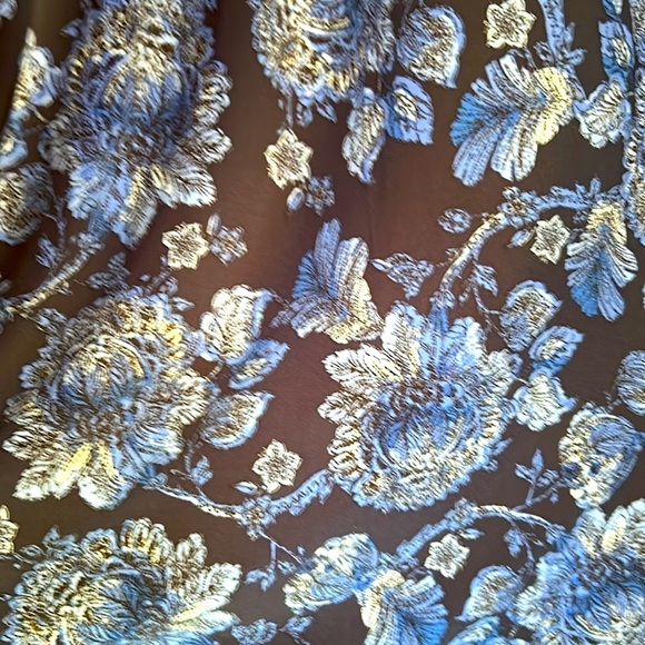 Tommy Hilfiger Navy Floral Blue Maxi Dress Classic Empire Silhouette NEW Size 6 - Picture 8 of 11